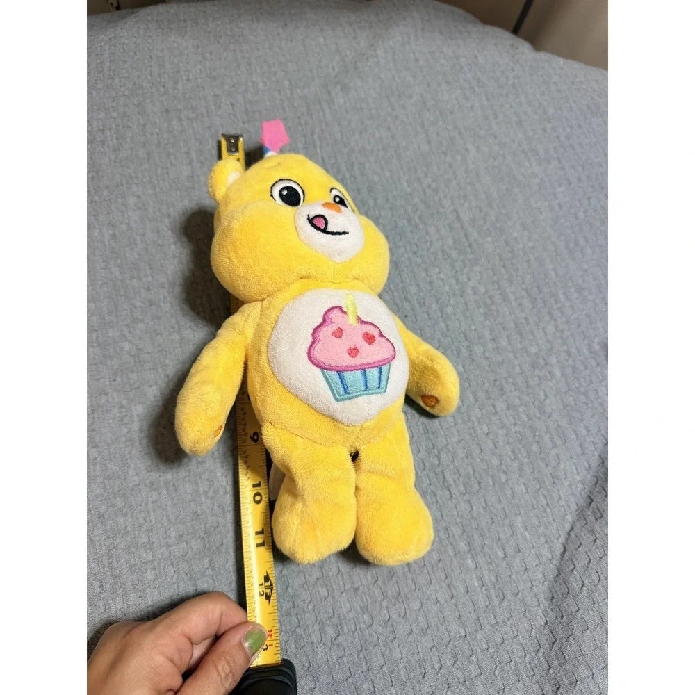 Care Bears Yellow Birthday Bear Stuffed Animal Plush Cupcake Party Hat 12